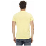 Trussardi Action Yellow Cotton Men T-Shirt TR-22677-XXL