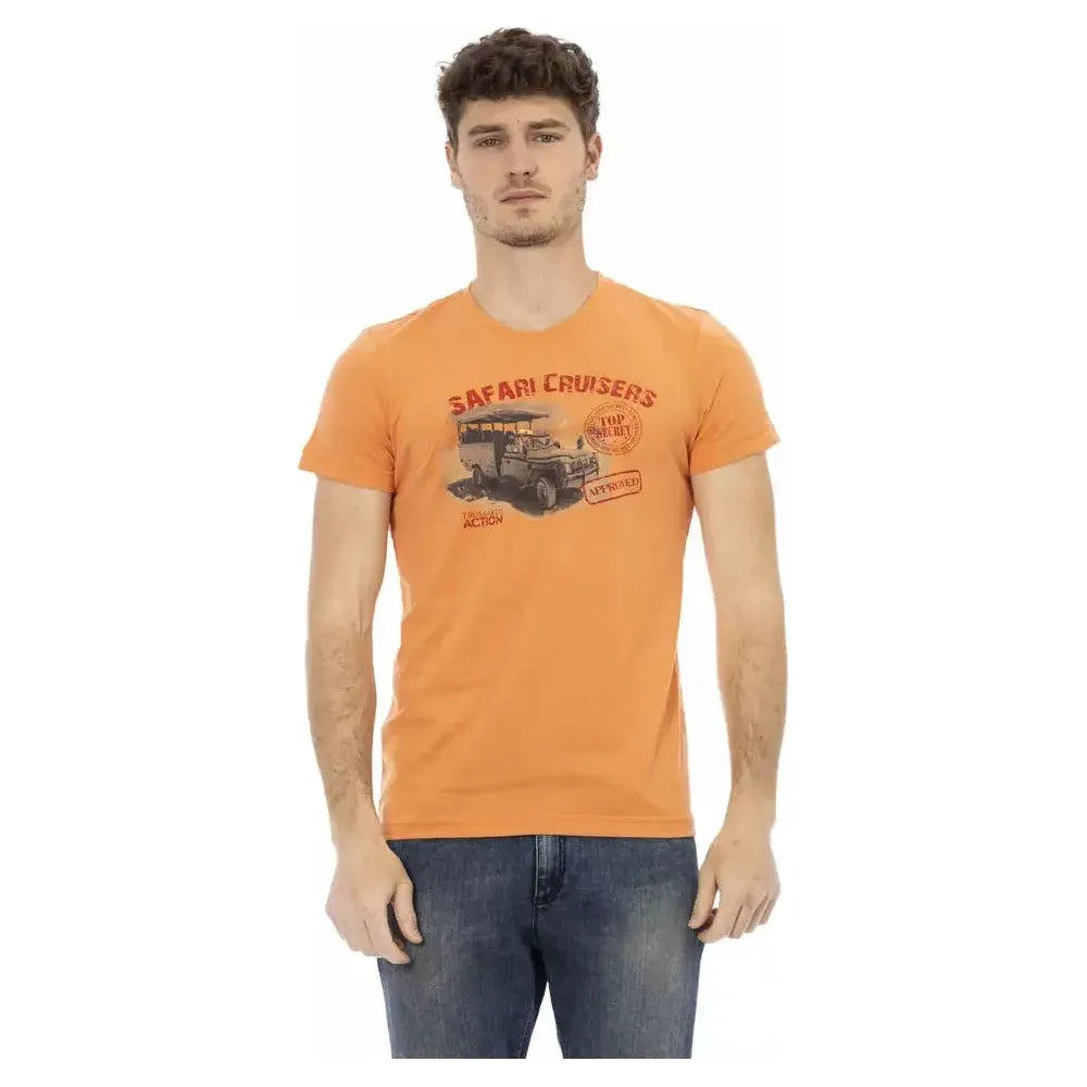 Trussardi Action Orange Cotton T-Shirt