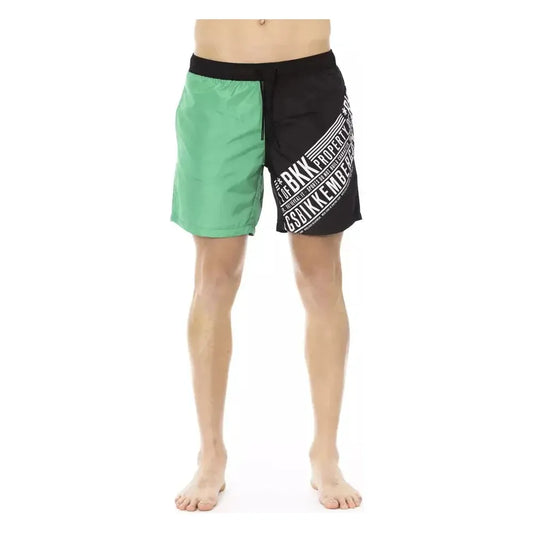 Bikkembergs Green Polyester Men's Swim Short