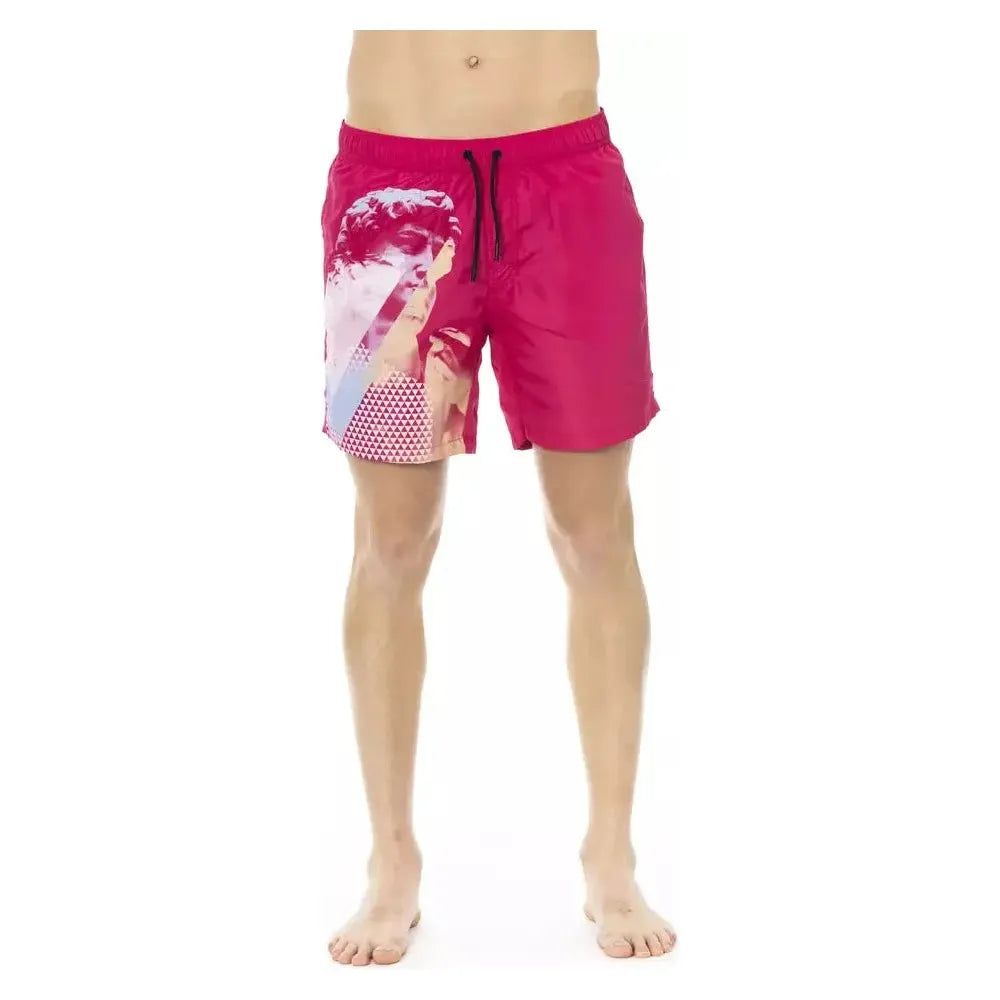 Bikkembergs Fuchsia Polyester Swimwear