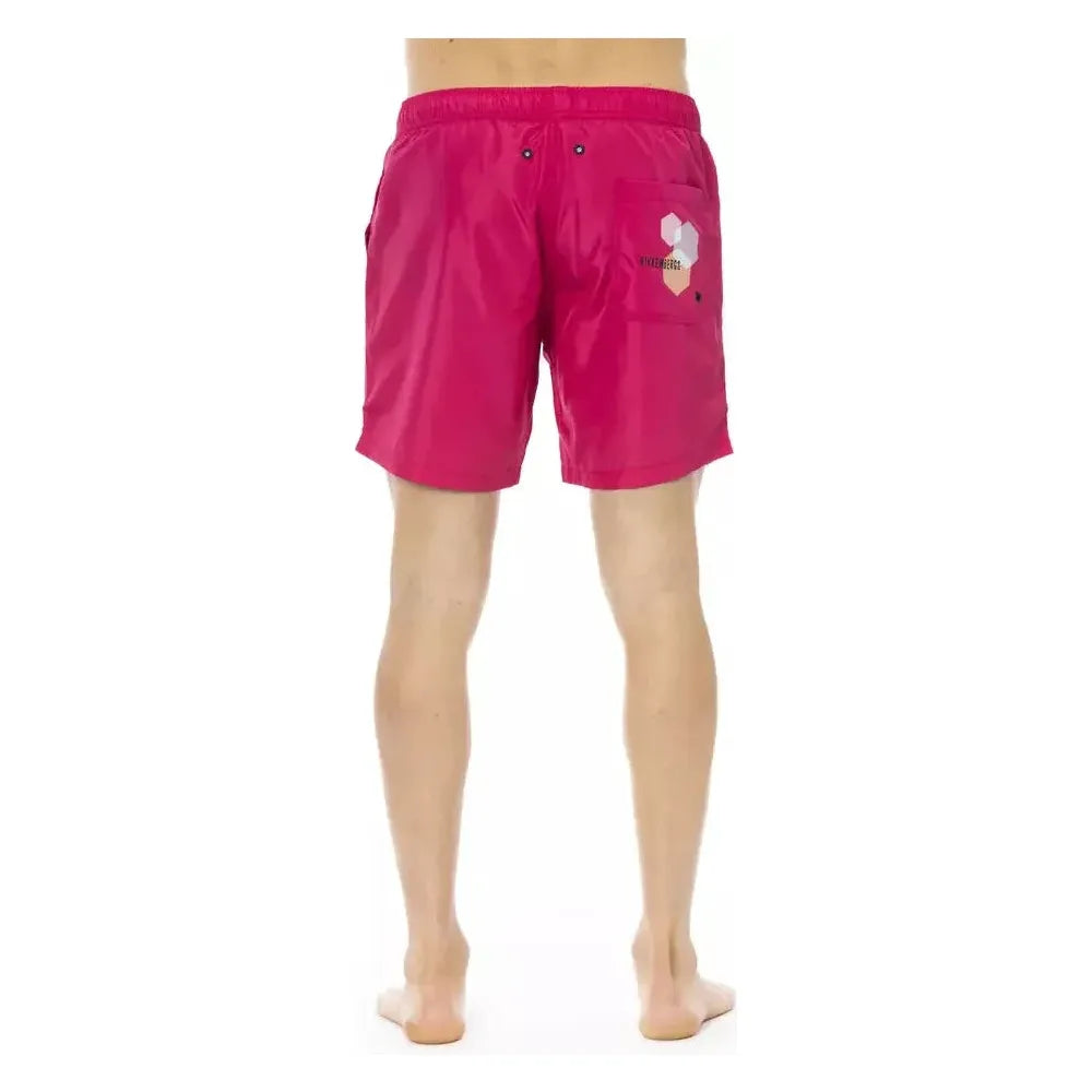Bikkembergs Fuchsia Polyester Swimwear