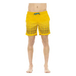 Bikkembergs Yellow Polyester Men Swim Short BI-22587-M