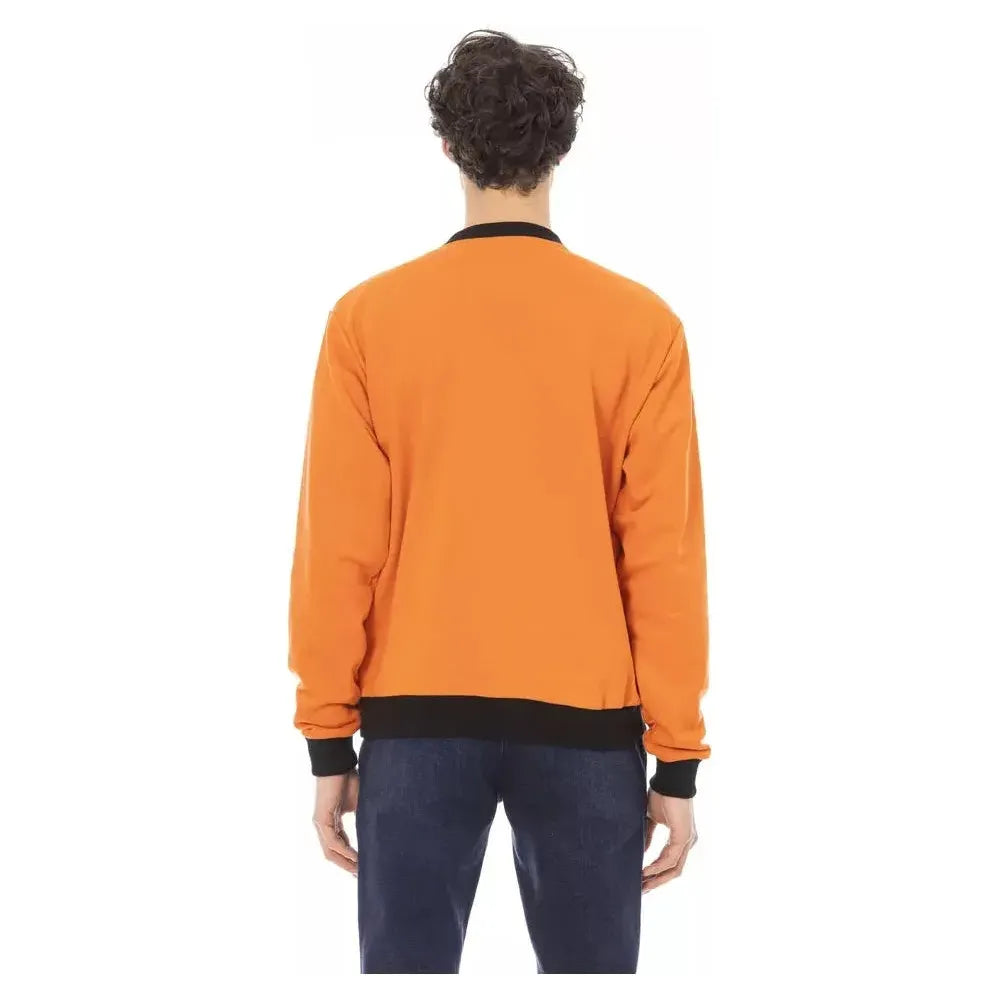 Baldinini Trend Orange Cotton Men Sweater BA-22499-S
