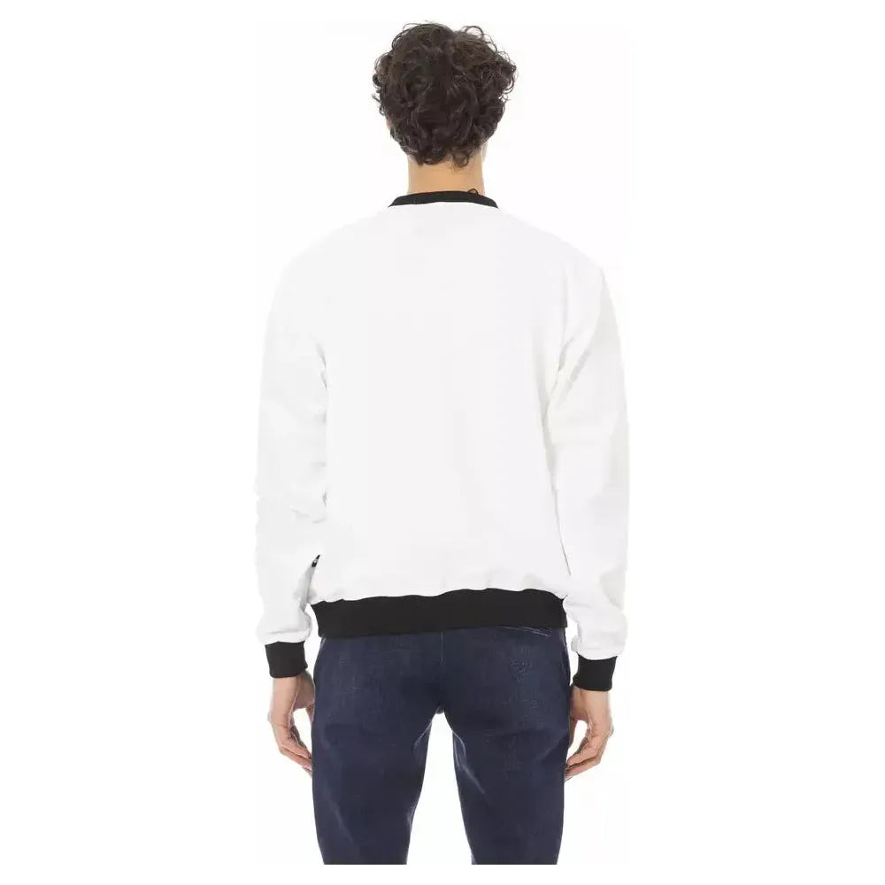 Baldinini Trend White Cotton Sweater