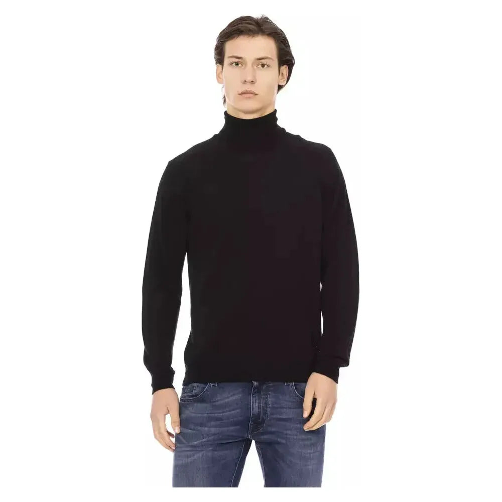 Baldinini Trend Black Fabric Sweater