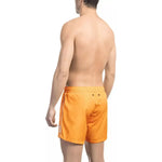 Bikkembergs Orange Polyester Men Swim Short BI-22023-XXL