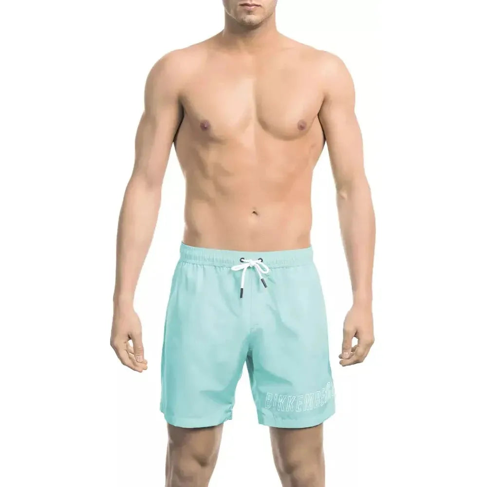 Bikkembergs Light Blue Polyester Swimwear