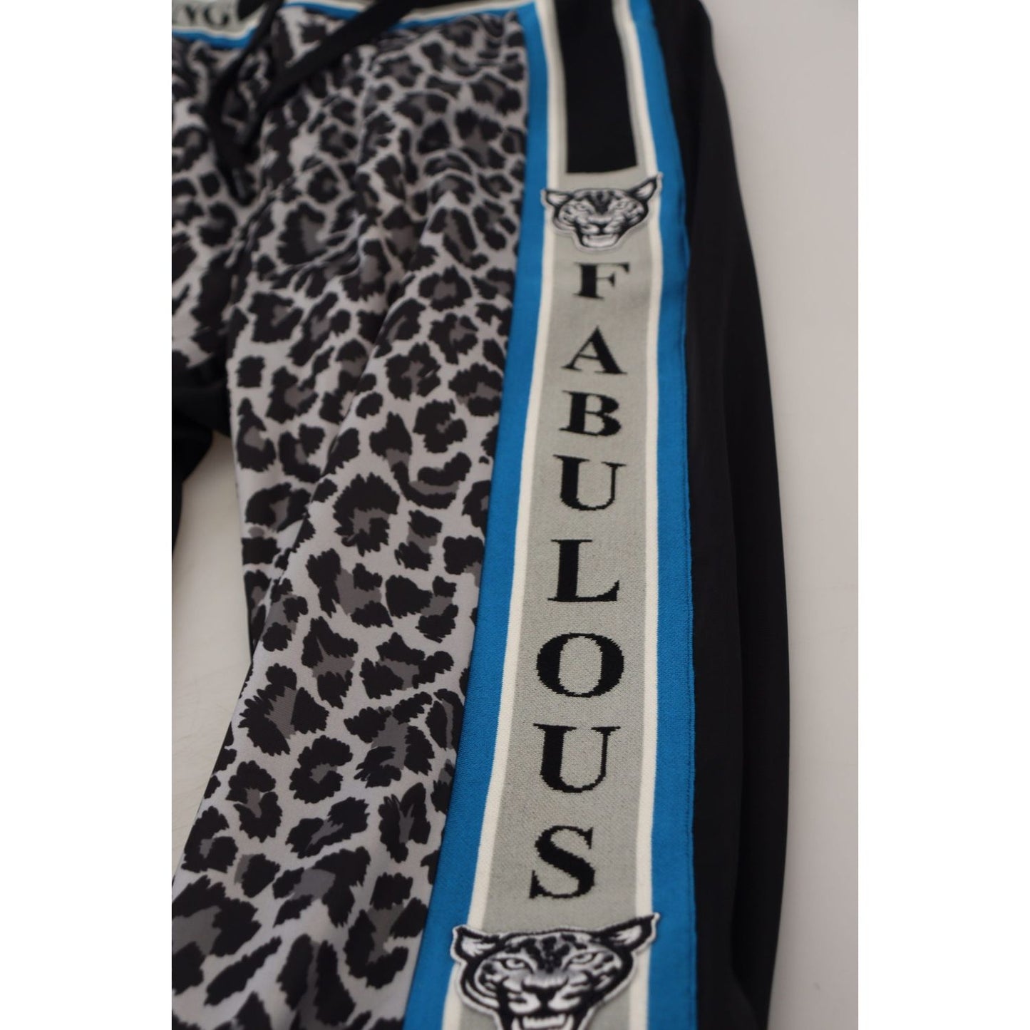 Dolce & Gabbana Multicolor DG King Leopard Print Jogger Pants