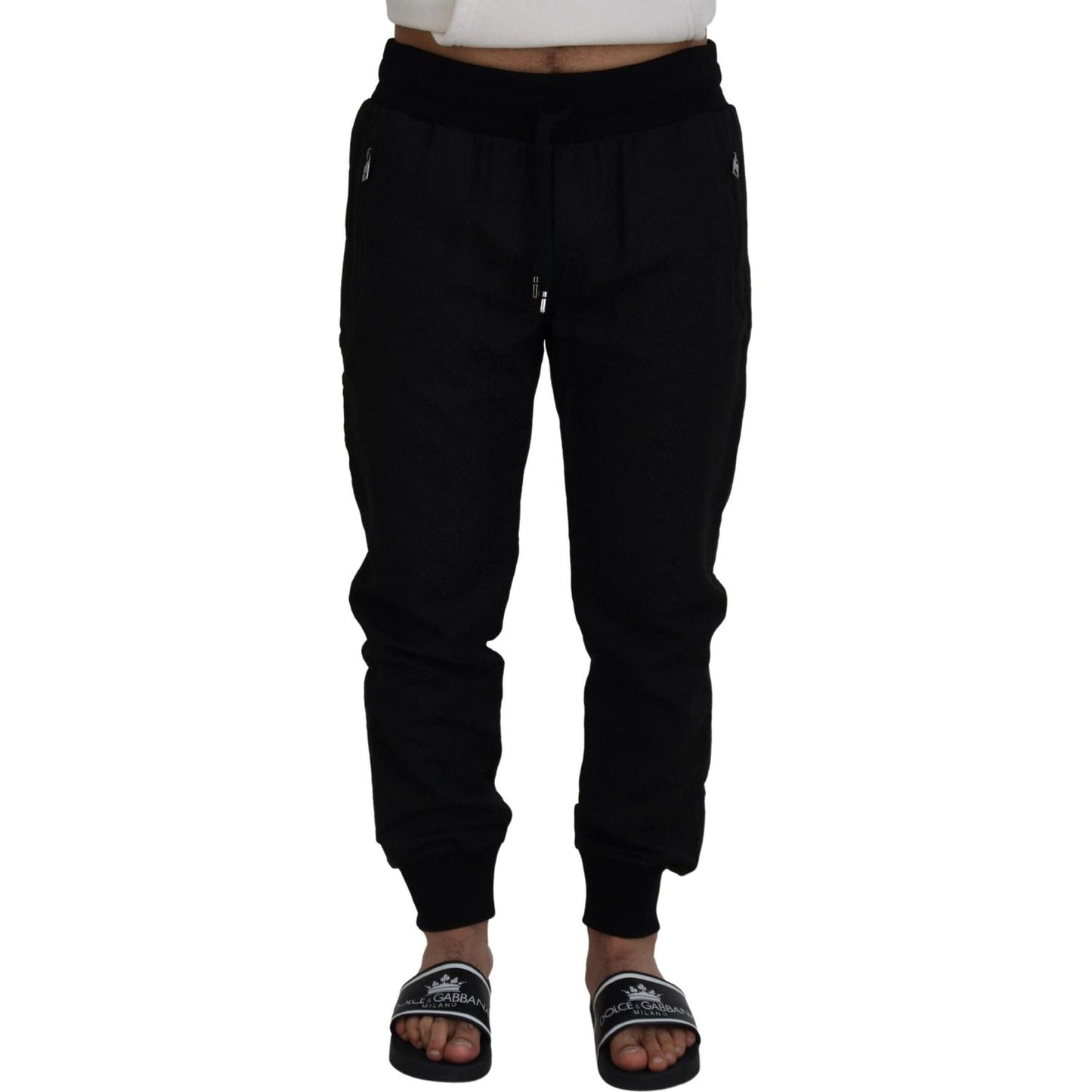 Dolce & Gabbana Black Men Casual Jogger Pants