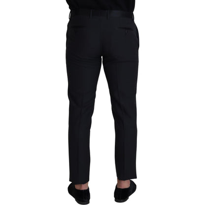 Dolce & Gabbana Black Wool Men Formal Pants