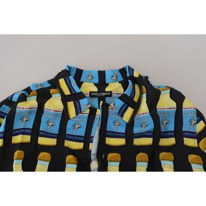 Dolce & Gabbana Multicolor Printed Viscose Casual Shirt
