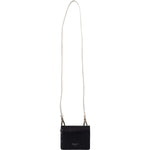 Dolce & Gabbana Blue White Caiman Leather Strap Card Holder Wallet