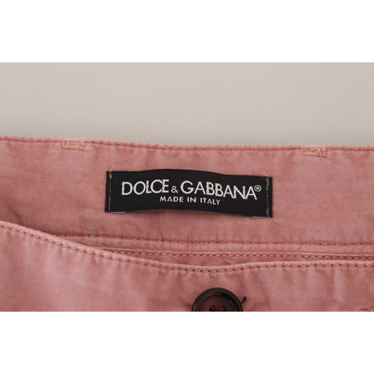 Dolce & Gabbana Pink Chinos Cotton Casual Mens Shorts PAN74542-44