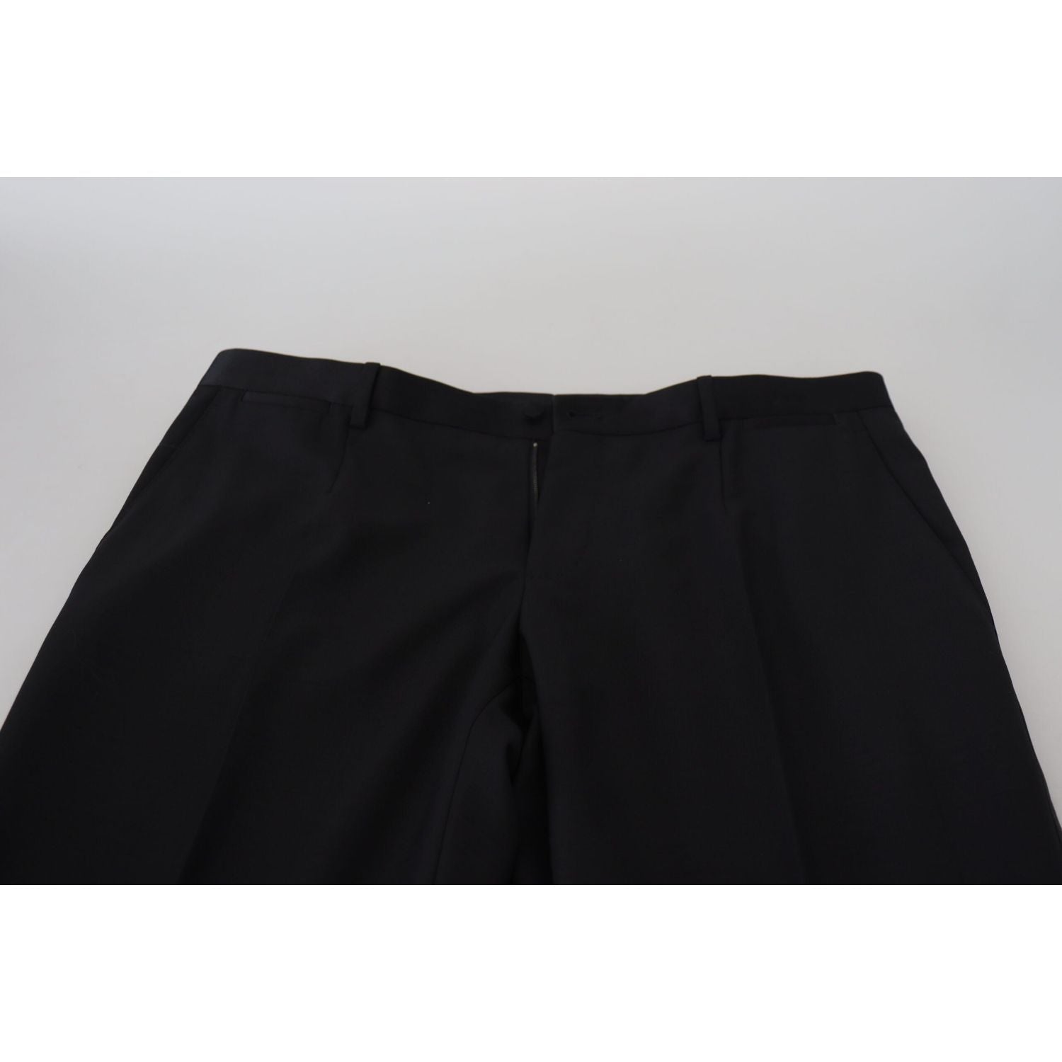 Dolce & Gabbana Black Wool Chino Dress Formal Pants