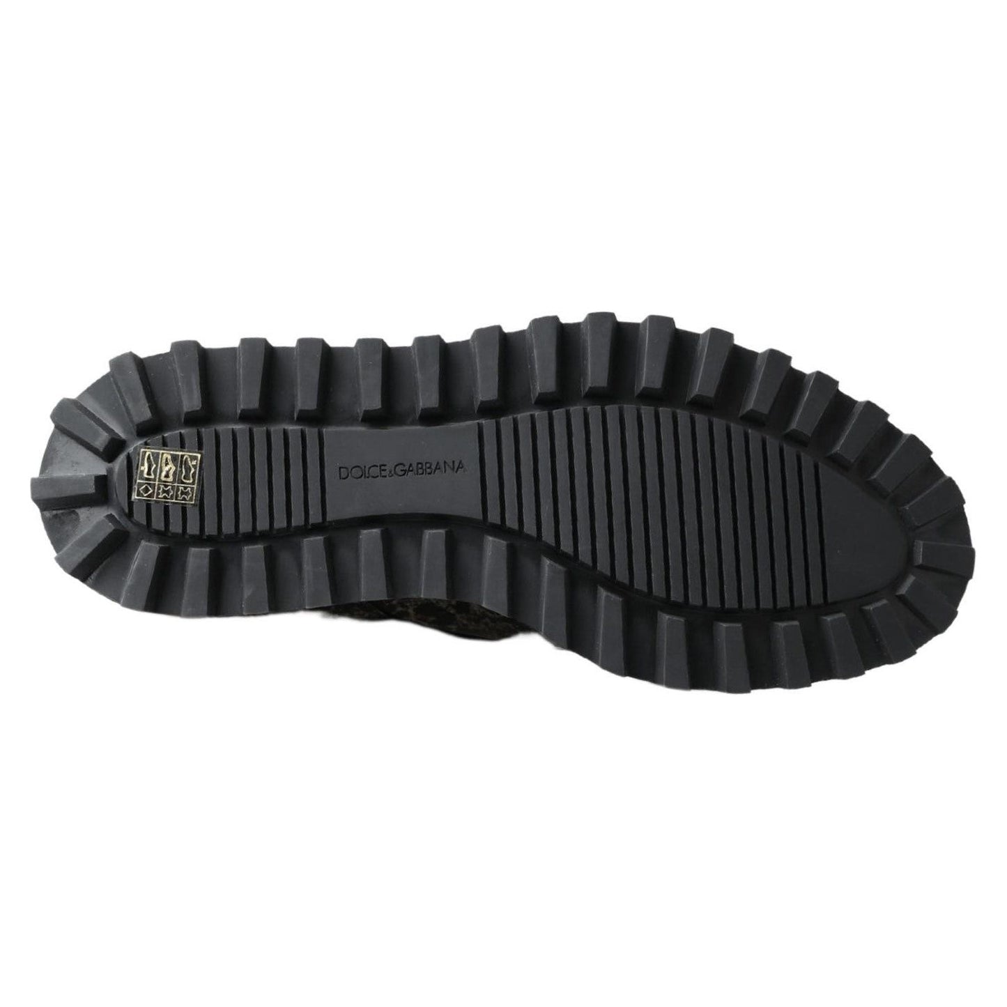 Dolce & Gabbana Black White Derby Patent Leather Shoes