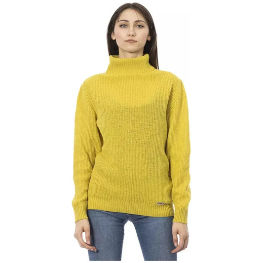 Baldinini Trend Yellow Wool Women Sweater BA-23651-S