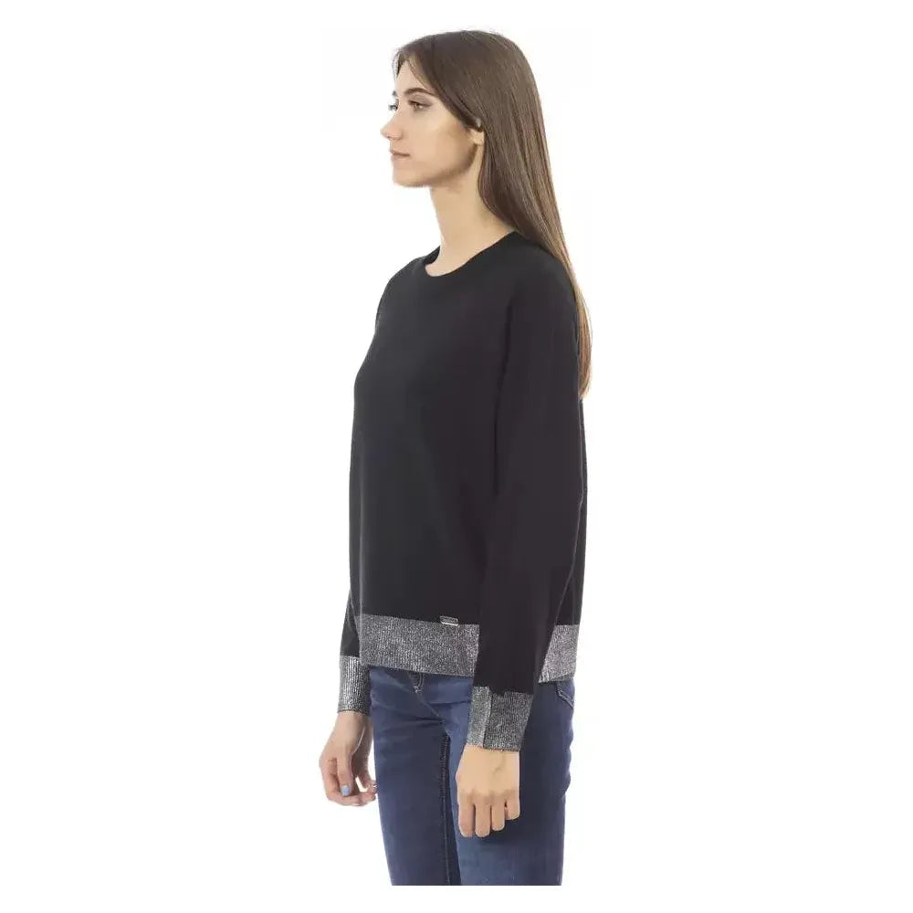 Baldinini Trend Black Wool Women Sweater