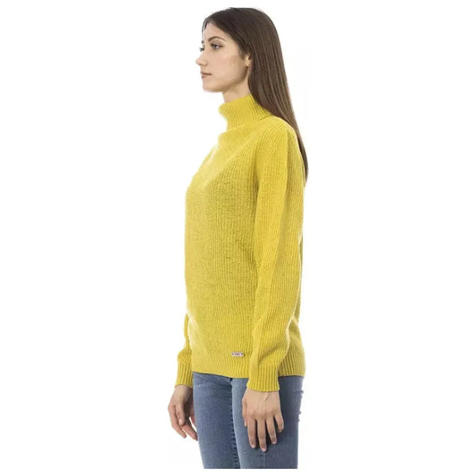 Baldinini Trend Yellow Wool Women Sweater BA-23651-S