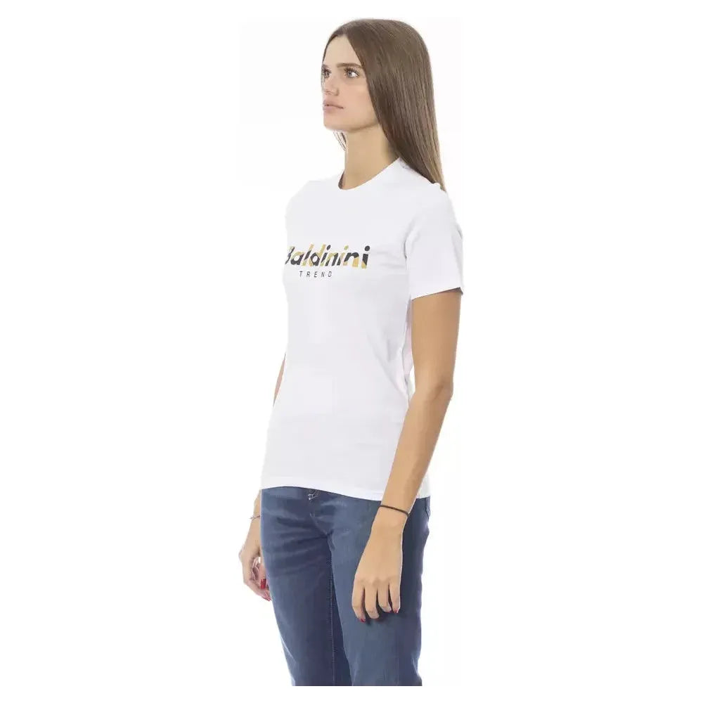 Baldinini Trend White Cotton Women T-Shirt