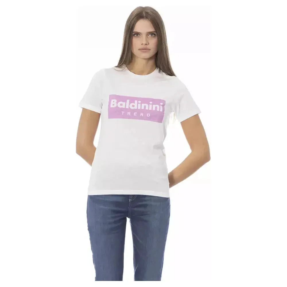 Baldinini Trend White Cotton Women T-Shirt