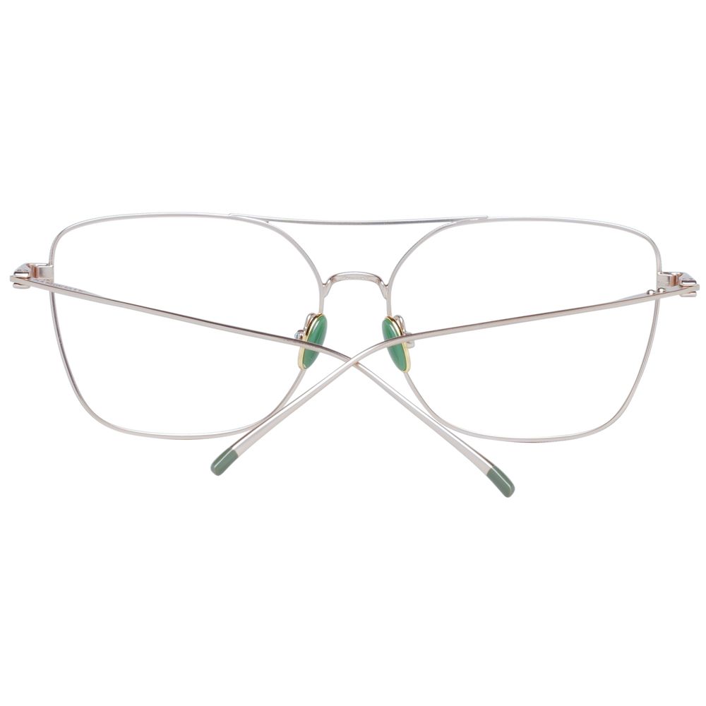 Scotch & Soda Gold Women Glasses Frame in full-rim metal, square style, lens width 55mm, gold frame, includes branded case.