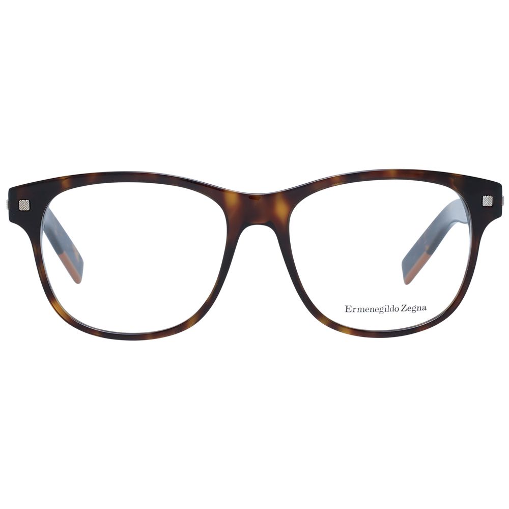 Ermenegildo Zegna Brown Plastic Glasses (Frames)