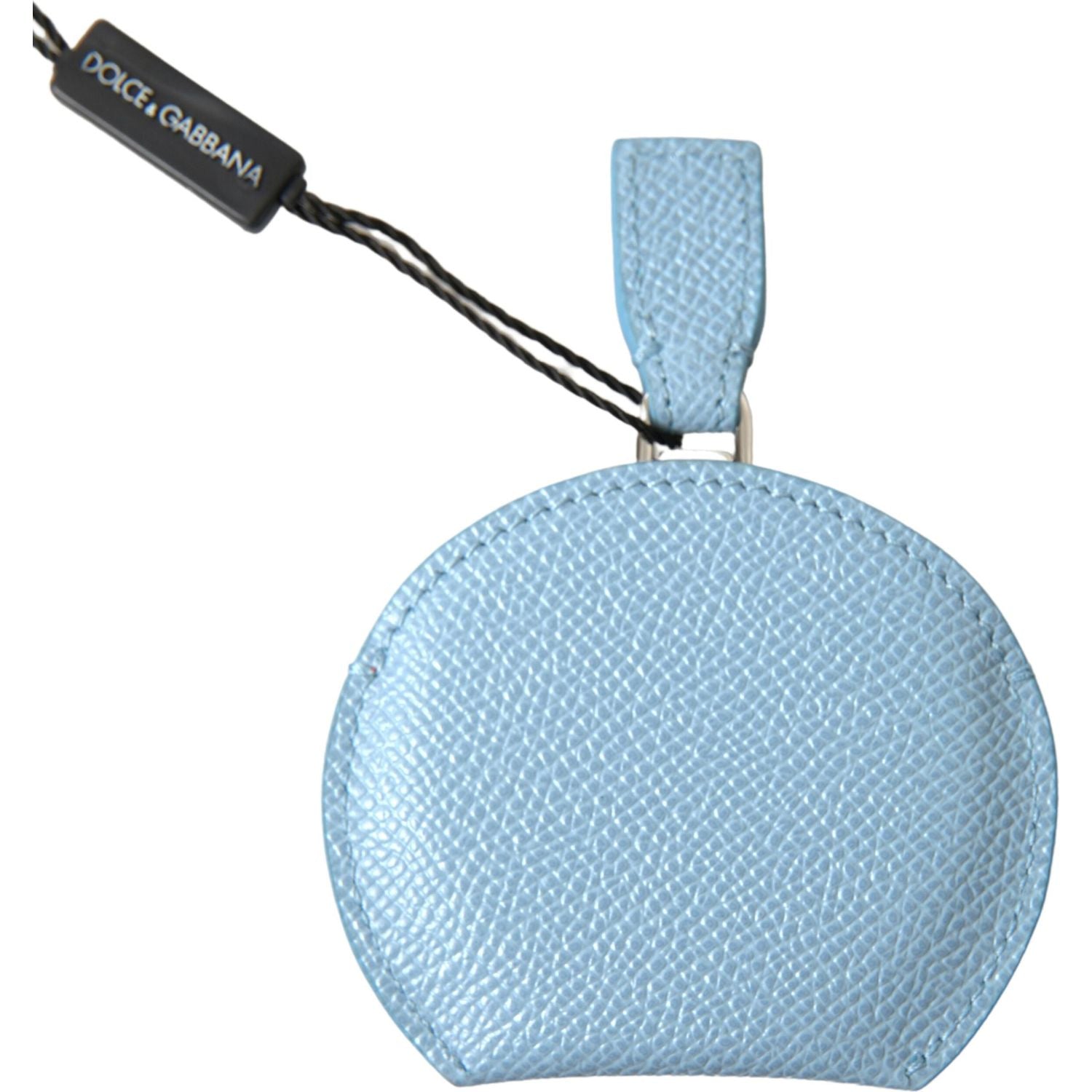 Dolce & Gabbana Light Blue Calfskin Leather Mirror Holder