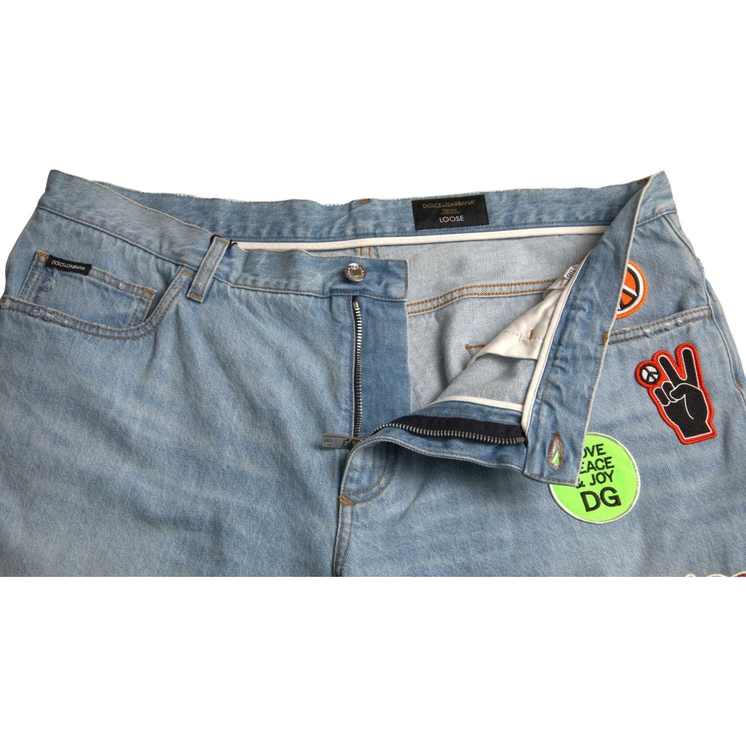 Dolce & Gabbana Light Blue Cotton Men Bermuda Denim Shorts