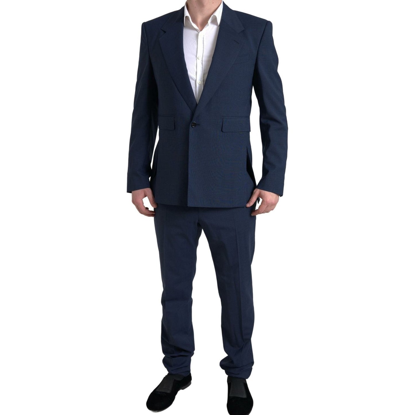 Dolce & Gabbana Blue 2 Piece Single Breasted SICILIA Suit
