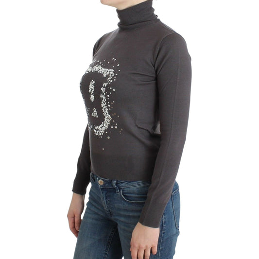 John Galliano Brown turtleneck cotton sweater SIG11968-2