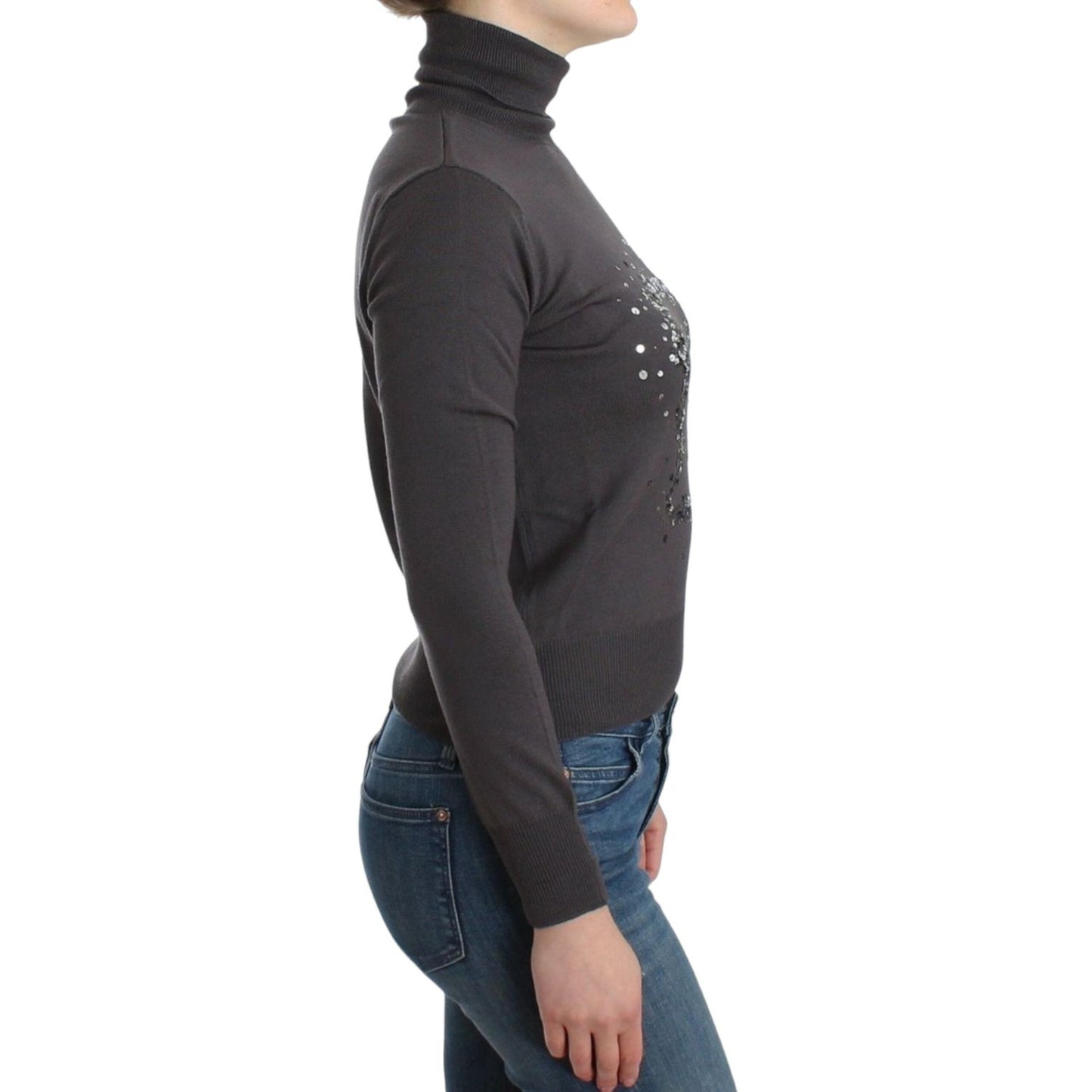 John Galliano Brown turtleneck cotton sweater SIG11968-2