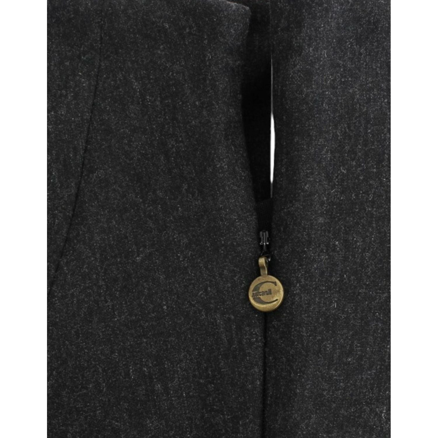 Cavalli Gray strapless dress