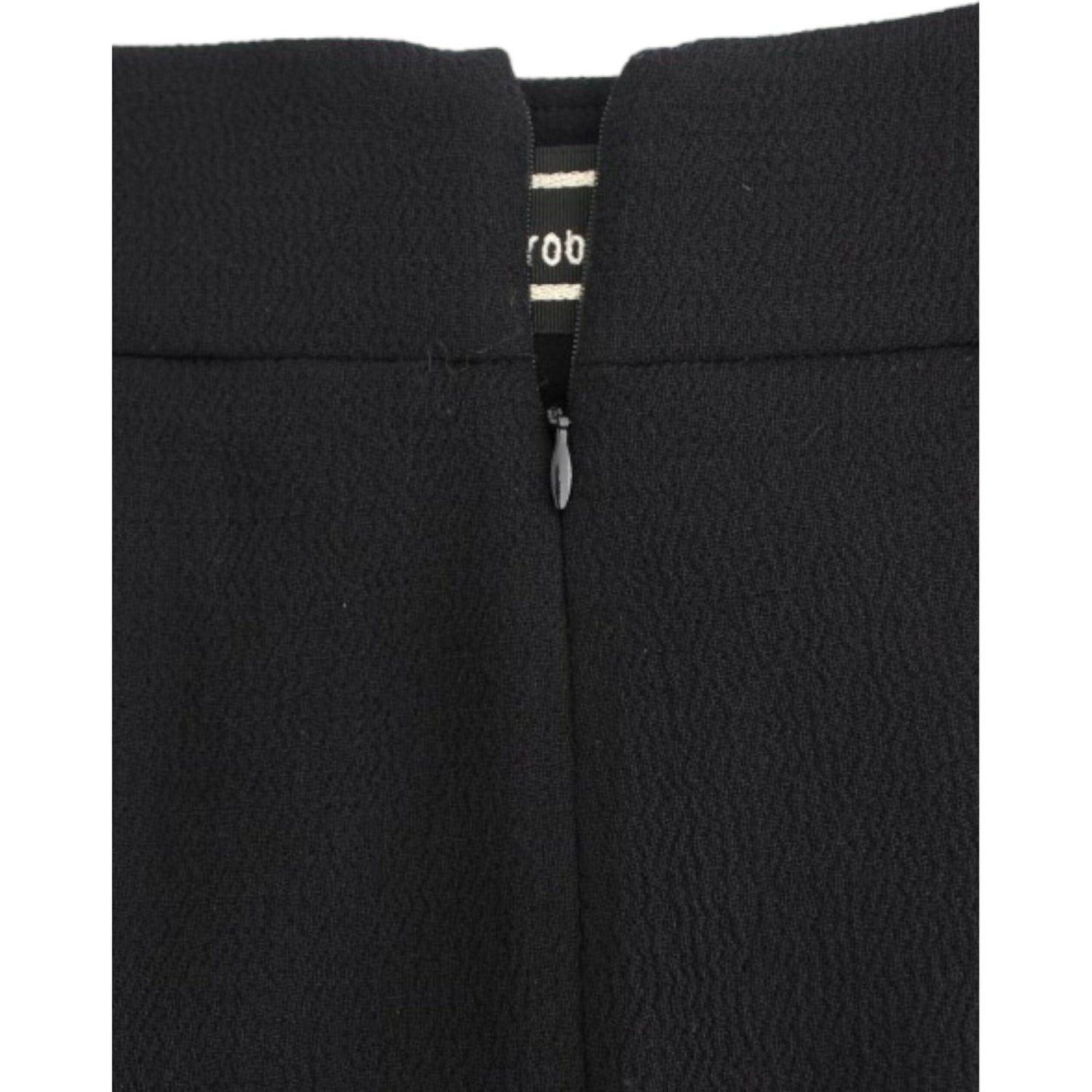 Cavalli Black wool pencil skirt