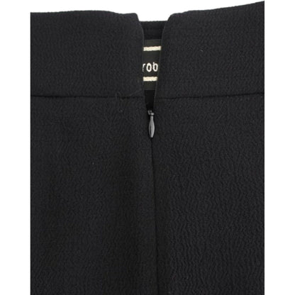 Cavalli Black wool pencil skirt