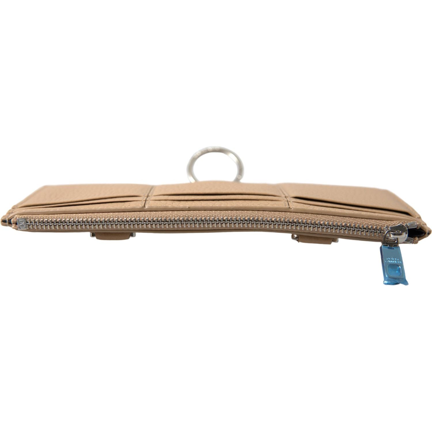 Dolce & Gabbana Beige Leather Shoulder Cardholder Shoulder Strap Wallet