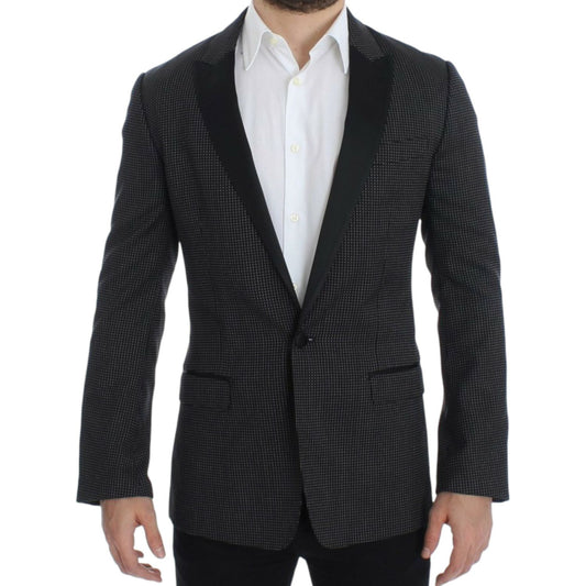 Dolce & Gabbana Black wool slim MARTINI blazer