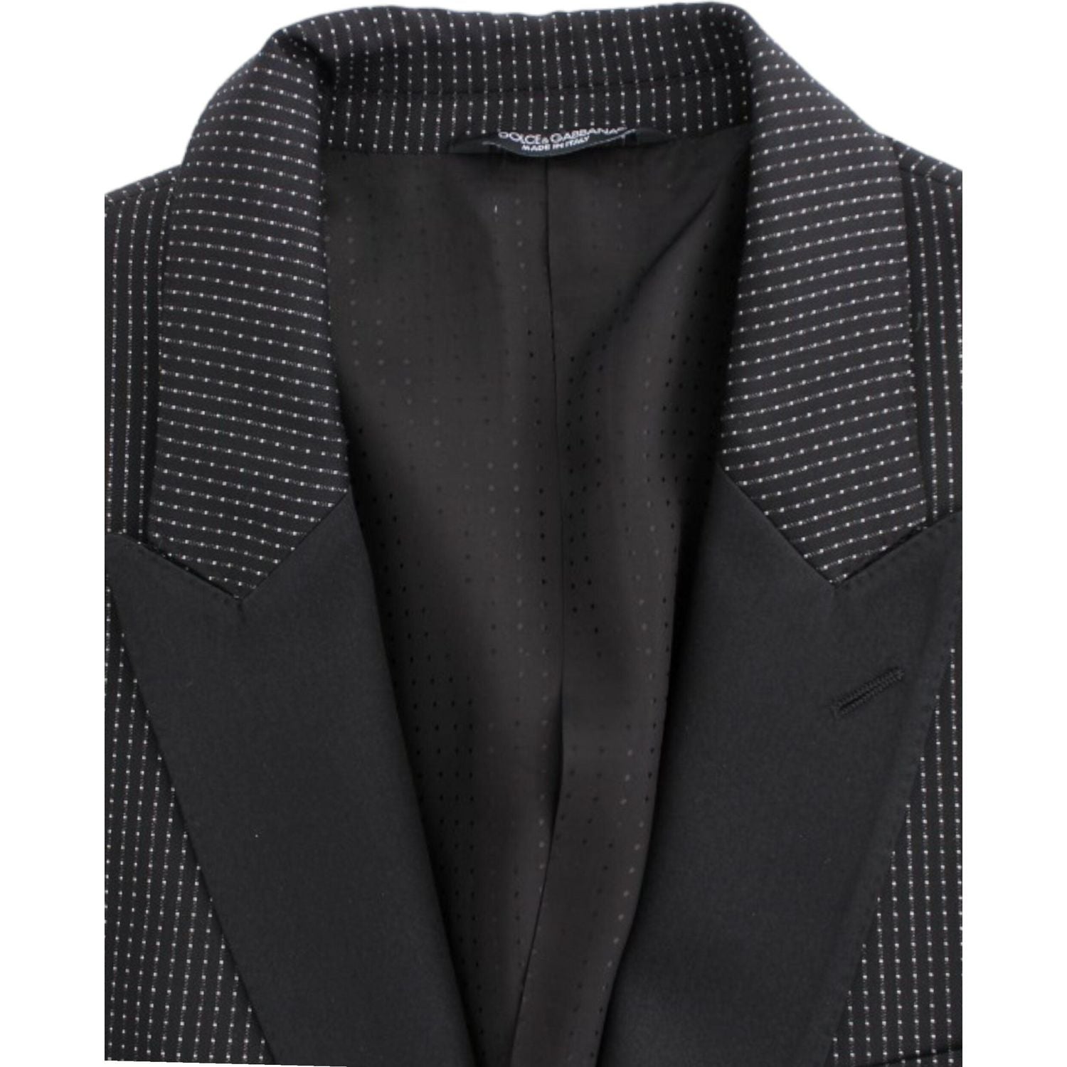 Dolce & Gabbana Black wool slim MARTINI blazer