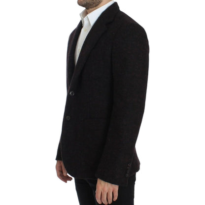 Dolce & Gabbana Bordeaux alpaga two button blazer