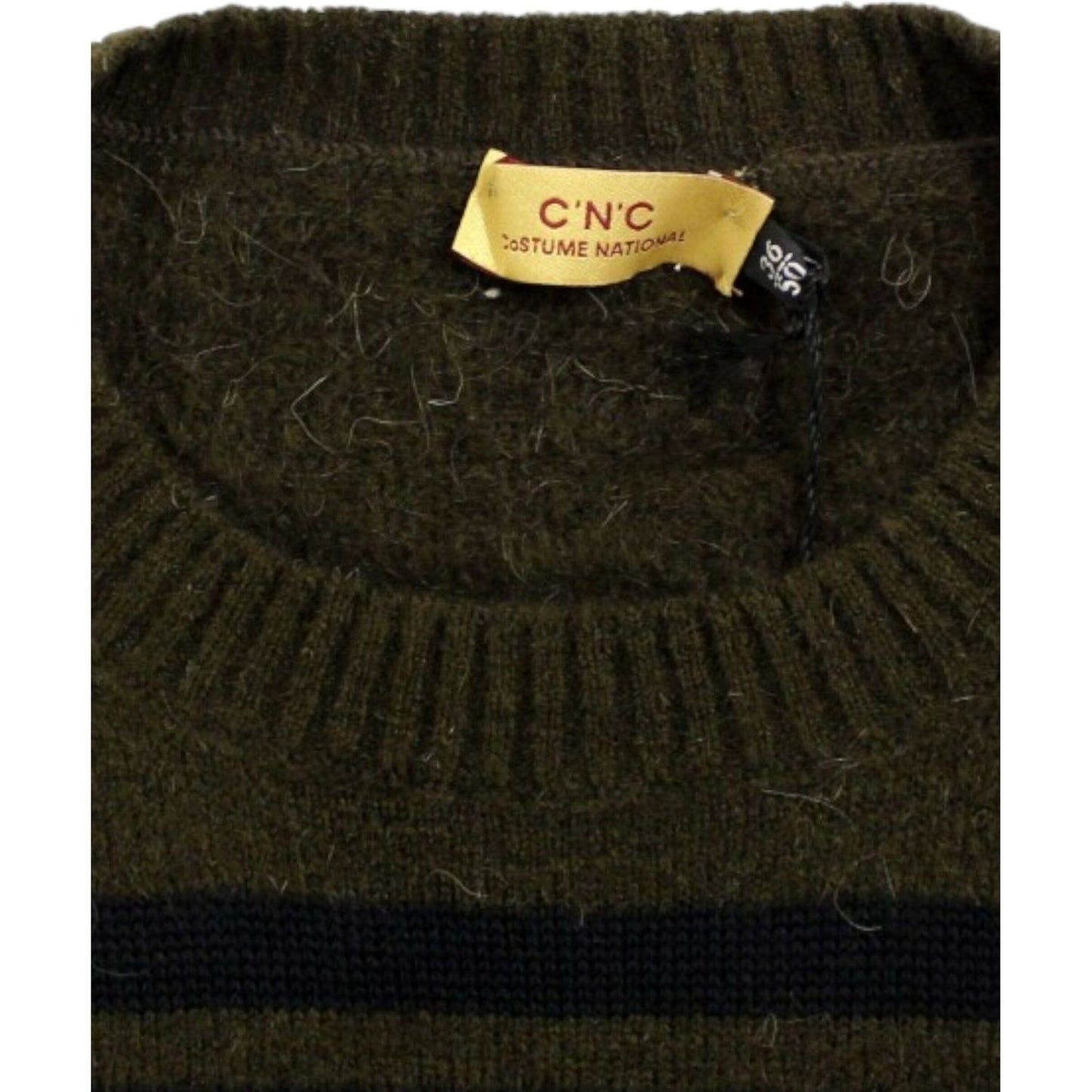Costume National Brown striped crewneck sweater SIG10540-1