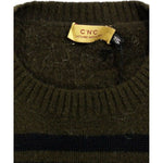 Costume National Brown striped crewneck sweater SIG10540-1
