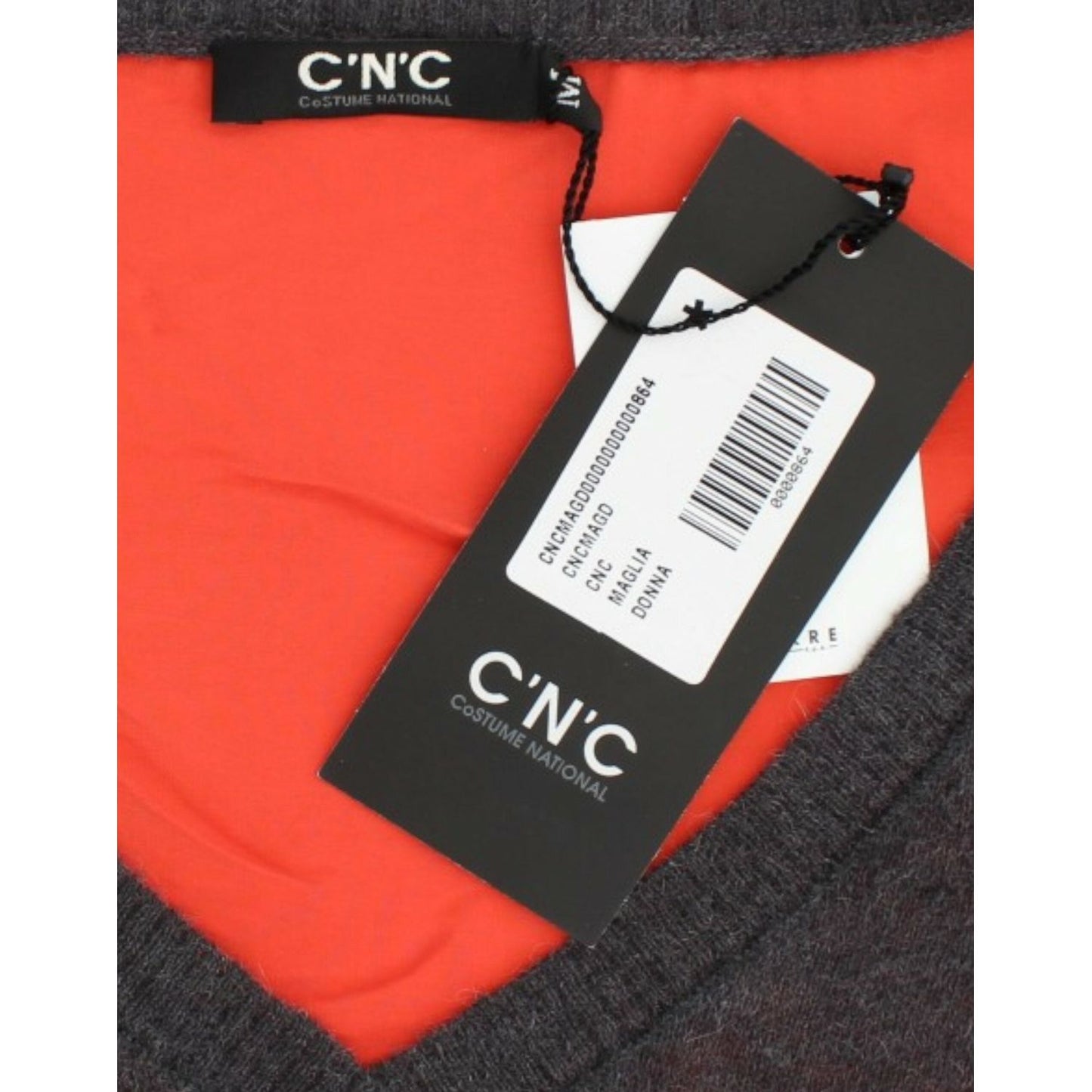 Costume National Gray short sleeved sweater