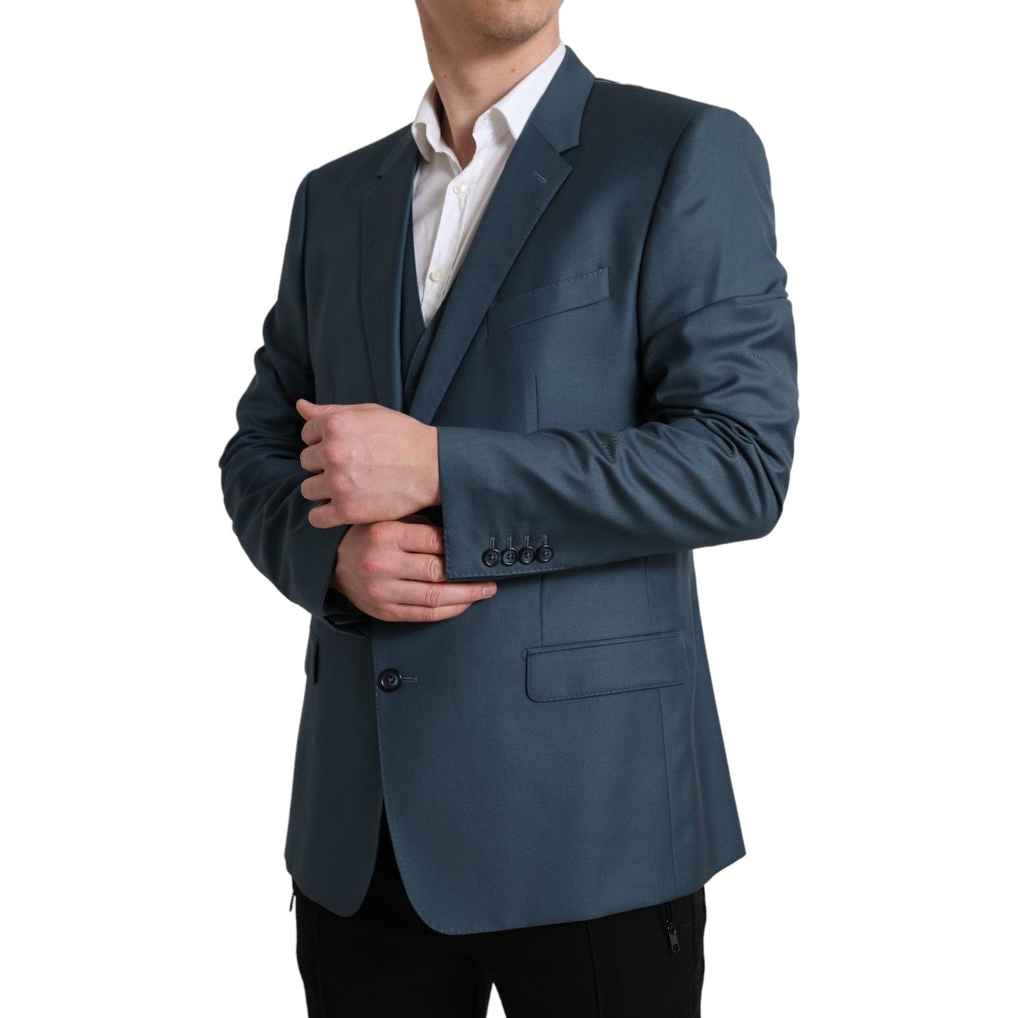 Dolce & Gabbana Green Single Breasted 2 Piece MARTINI Suit