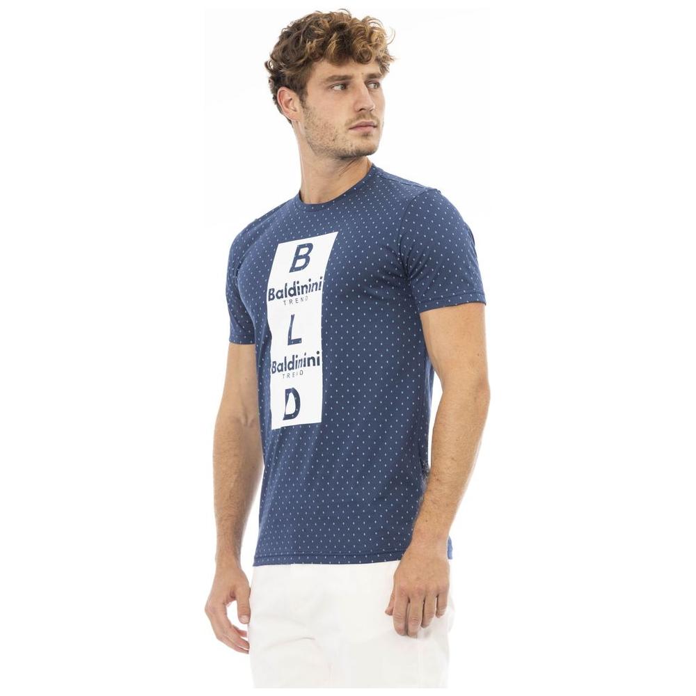Baldinini Trend Blue Cotton Men T-Shirt