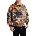 Dolce & Gabbana Multicolor Abstract Polyester Bomber Jacket JKT3763-50