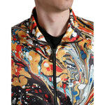 Dolce & Gabbana Multicolor Abstract Polyester Bomber Jacket JKT3763-50