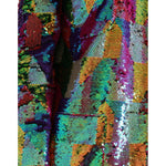 Dolce & Gabbana Multicolor Polyester Sequined Coat Jacket JKT3724-40