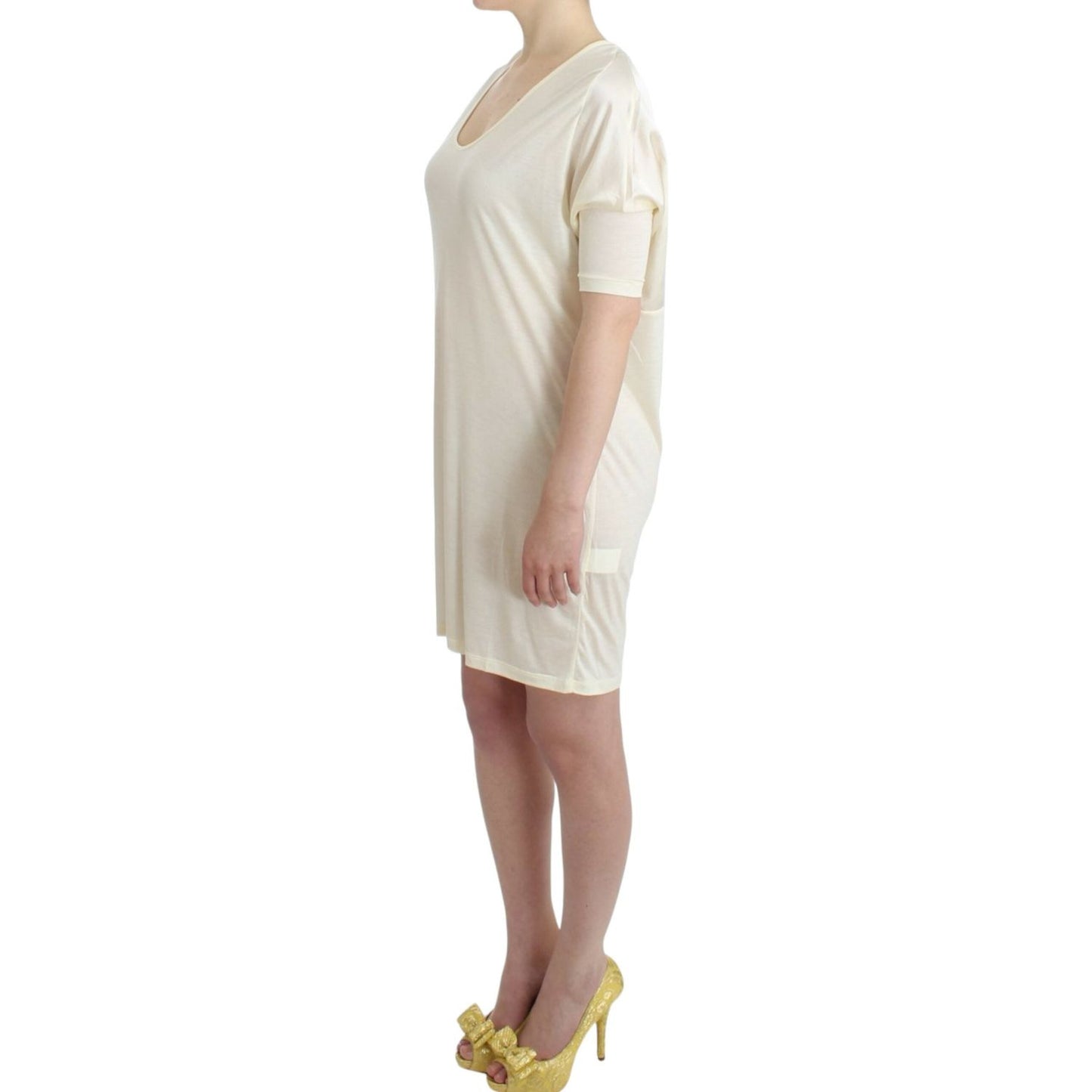 Costume National White modal tube dress