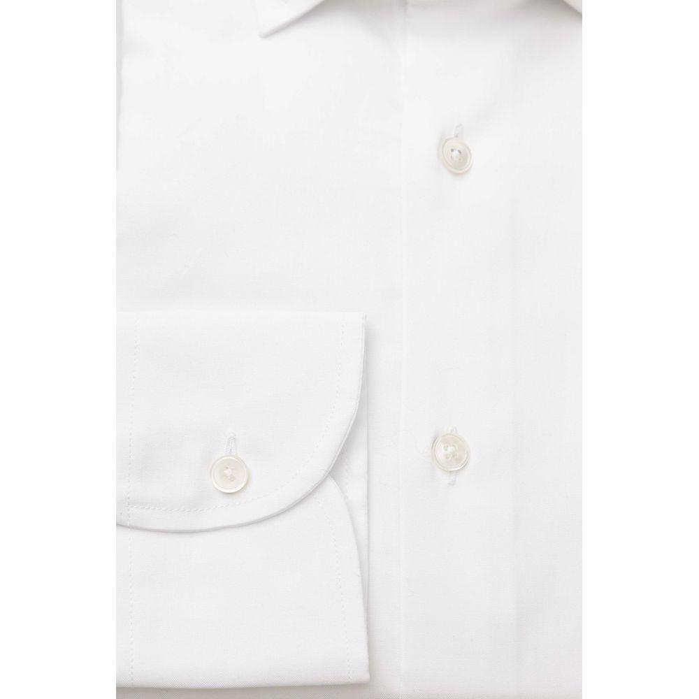 Bagutta White Cotton Men's Dress Shirt