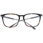 Sandro Brown Men Glasses Frame, acetate full-rim design, 55-17-145, trapezium shape.