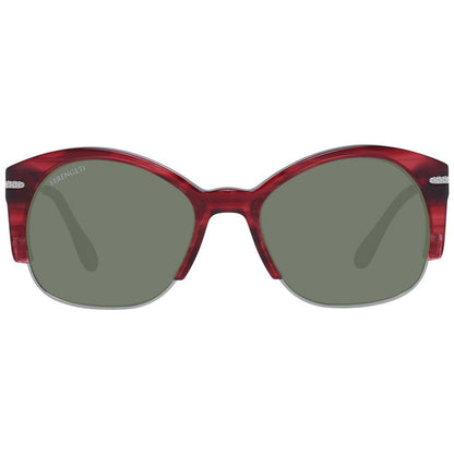 Serengeti Red Acetate & Metal Sunglasses